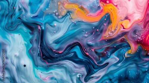 Abstract background of colorful liquid liner Abstract texture of liquid acrylic 