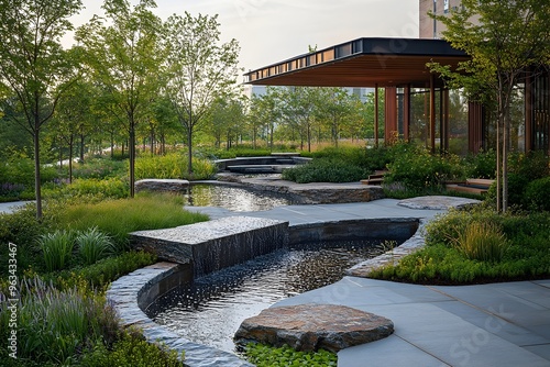 Serene Rooftop Garden at Research Hospital Offers Tranquil Respite and Wellness Retreat