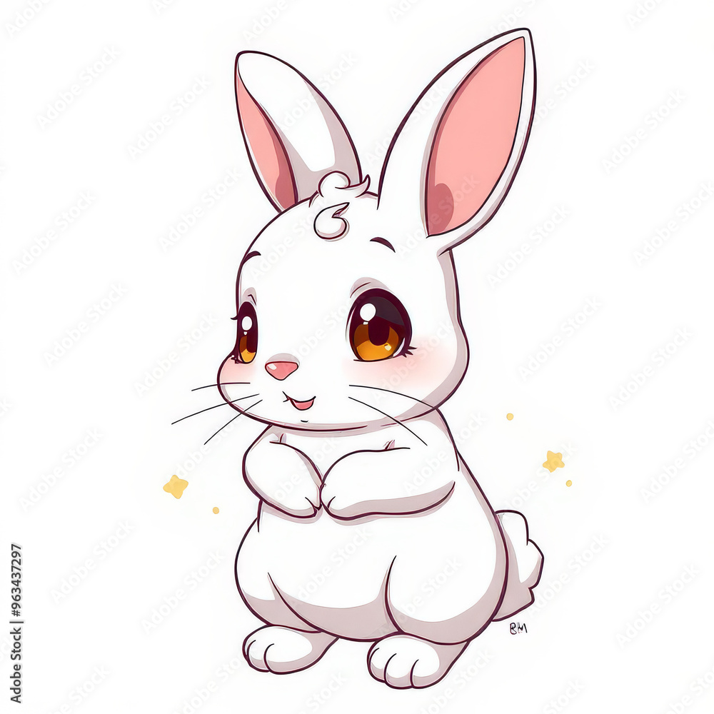 Süßes Cartoon-Kaninchen Süßes Cartoon-Kaninchen