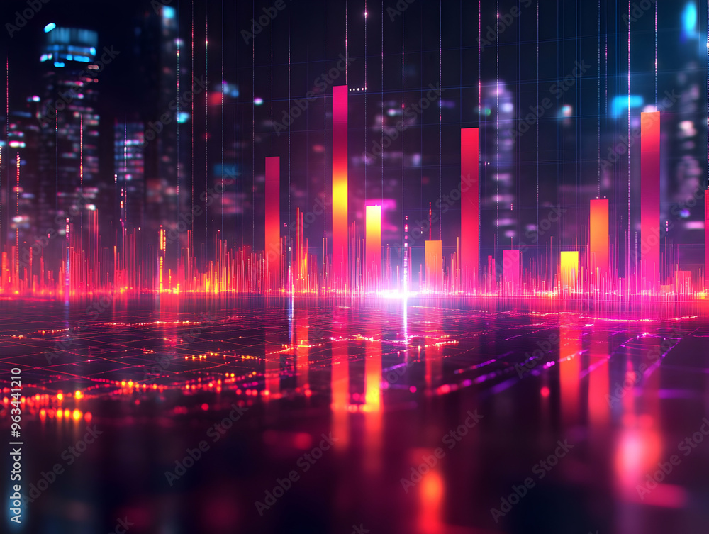 Abstract City Data Visualization Background Abstract City Data Visualization Background