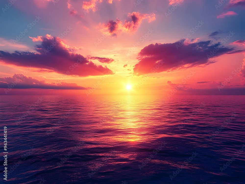sunset over the ocean sunset over the ocean