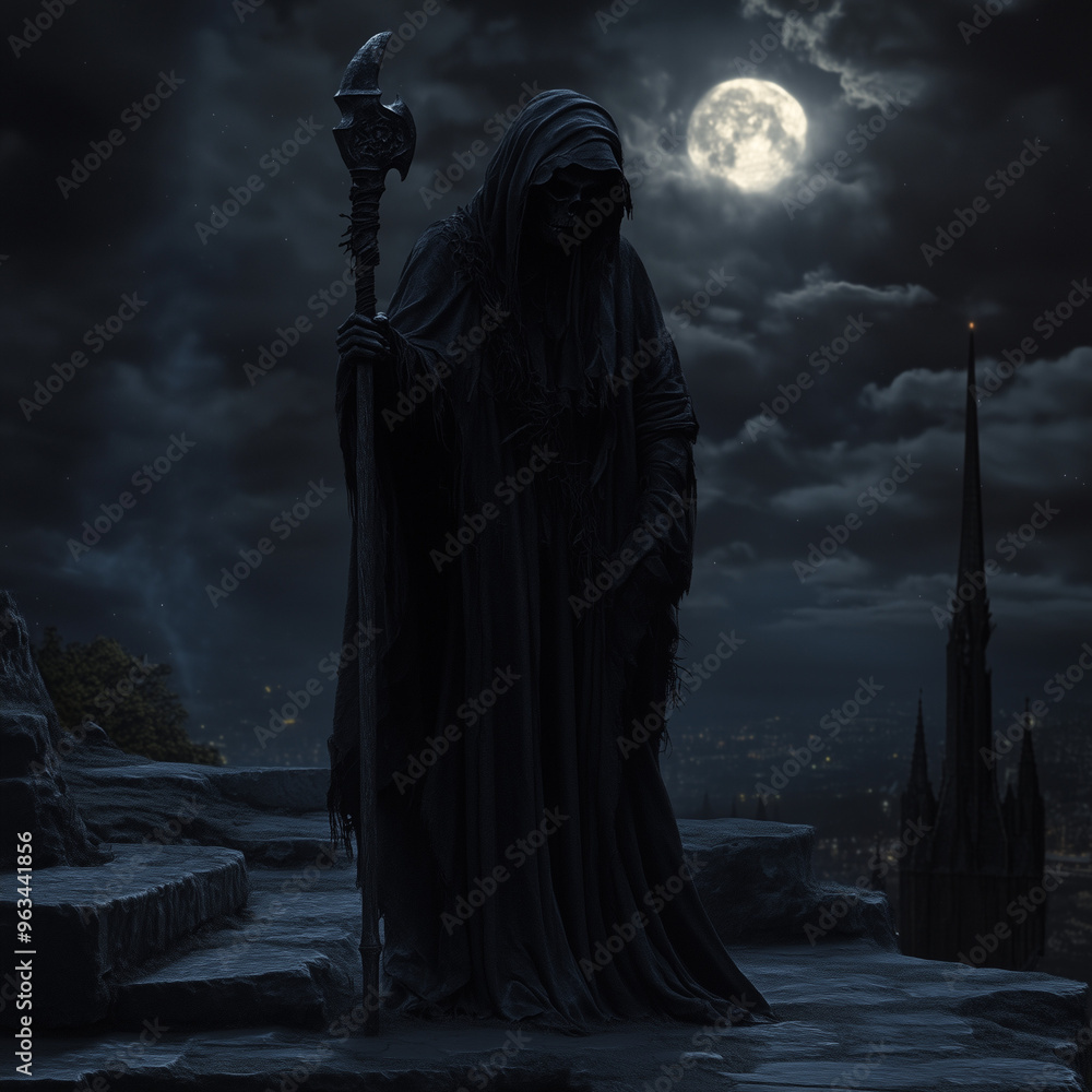 grim reaper under the moonlight grim reaper under the moonlight