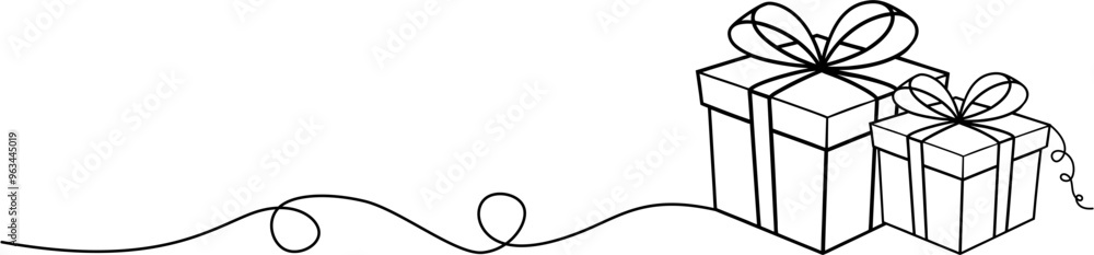 gift box lineart gift box lineart