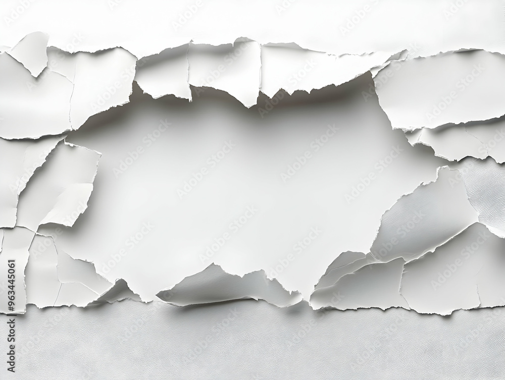 Abstract Background Image of Torn White Paper with Blank Space for Copy Abstract Background Image of Torn White Paper with Blank Space for Copy