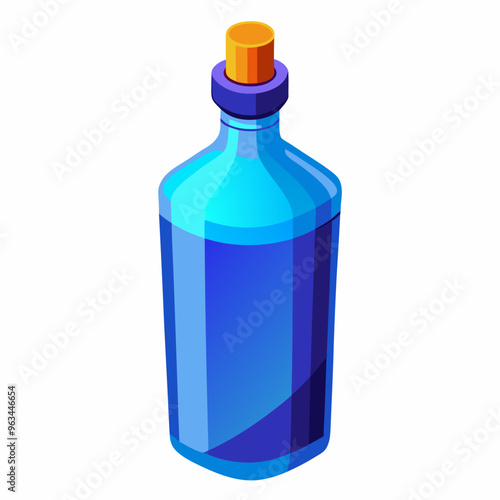 3d bottle isolated