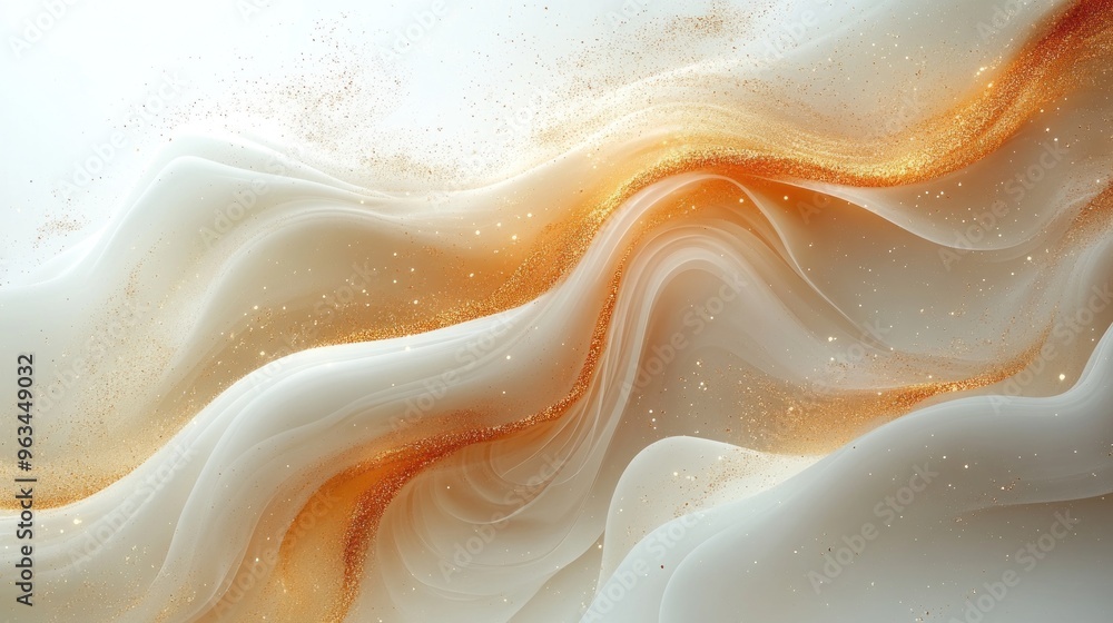Fototapeta premium Elegant background featuring a soft gradient with gold accents