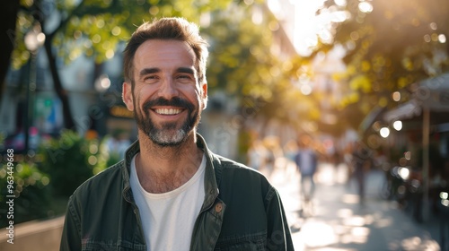 The Smiling Man Outdoors