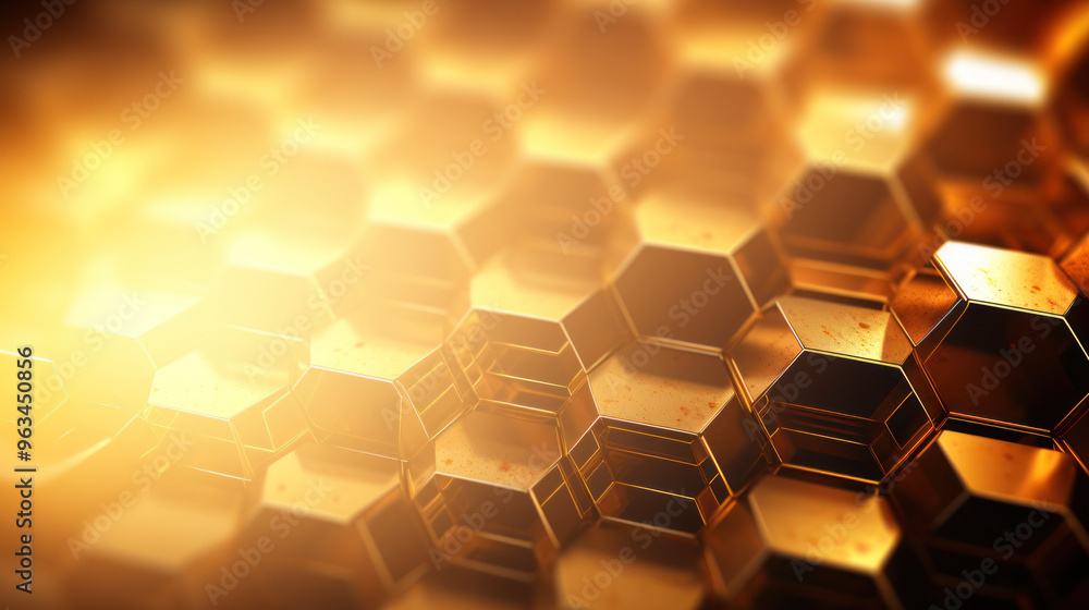 Gold hexagon background. Hexagonal shapes, honeycomb pattern. Aesthetic, elegant, warm and vibrant wallpaper. Luxury design. Gold hexagon background. Hexagonal shapes, honeycomb pattern. Aesthetic, elegant, warm and vibrant wallpaper. Luxury design.