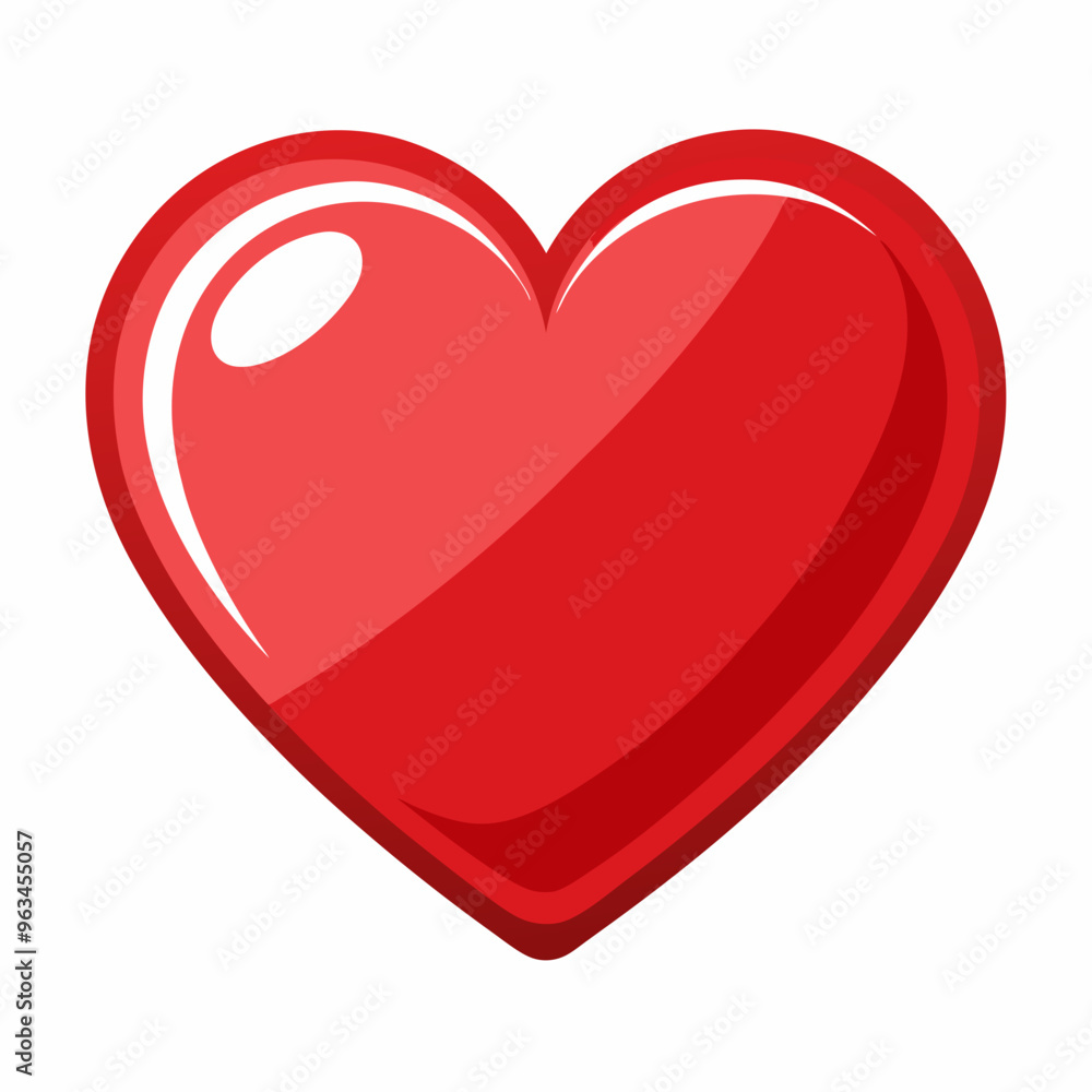 red heart isolated on white red heart isolated on white