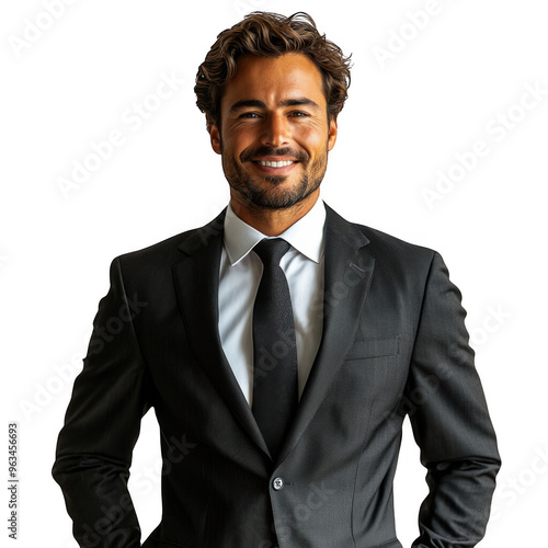 Investment Banker Man isolated on a transparent background png file no background - handsome png file