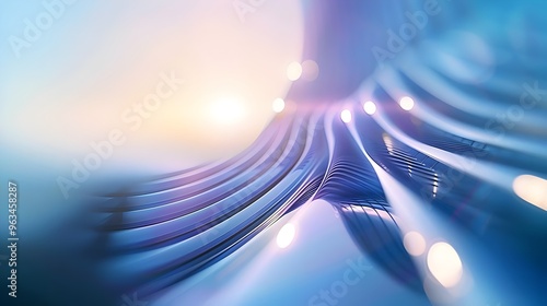 Abstract Light Waves Flowing Colorful Patterns Creating Dreamlike Environment. AI Generated