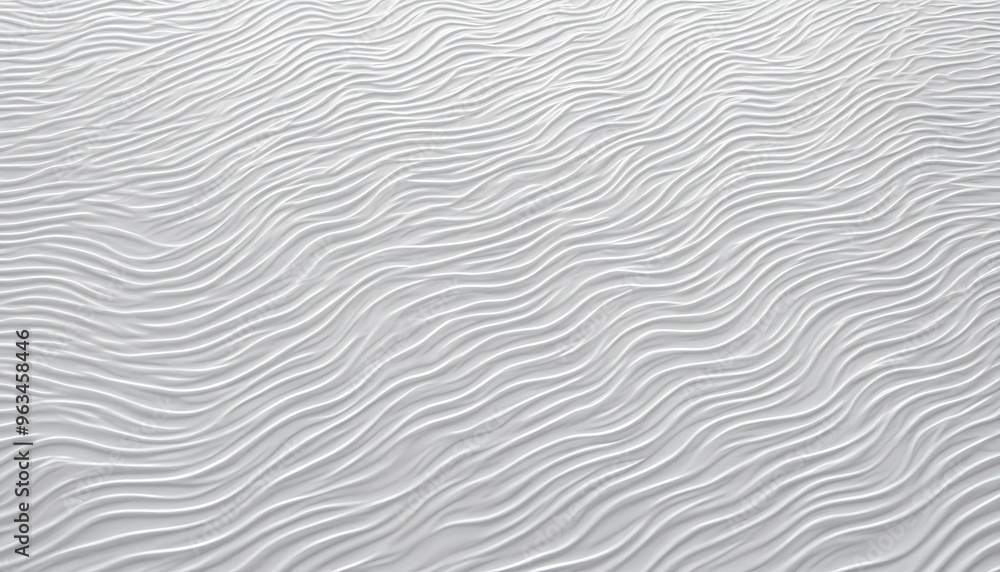 Obraz premium Abstract Wavy Pattern in Minimalistic White Texture
