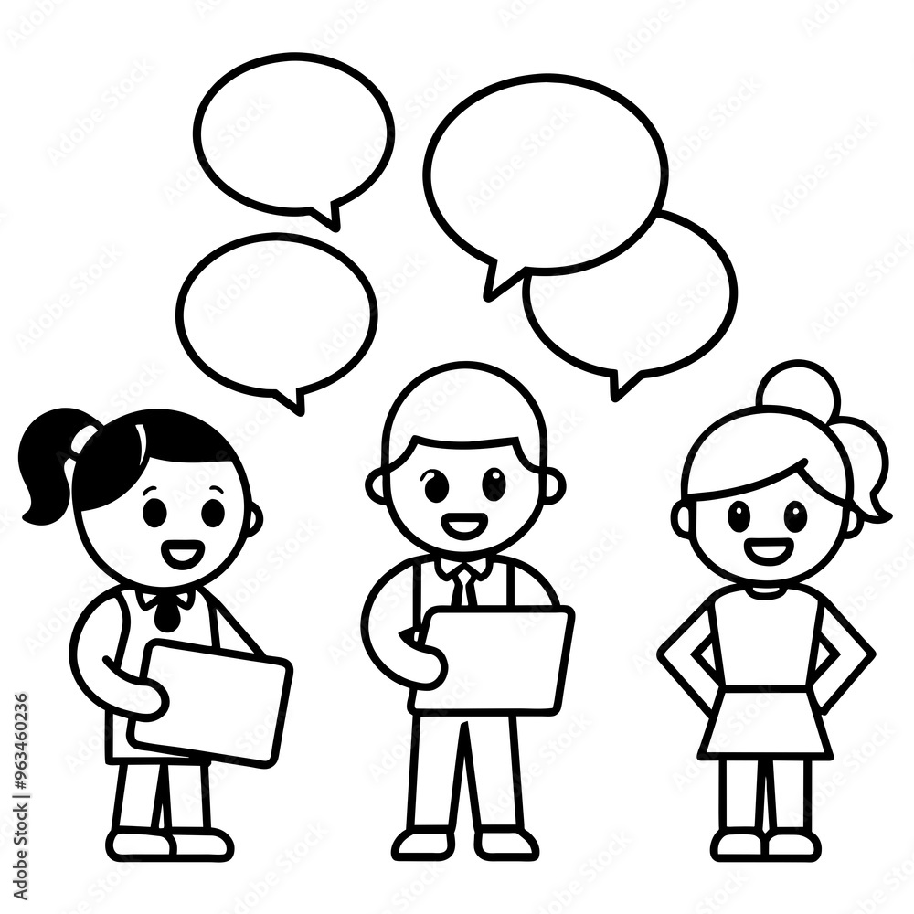 Social Community Message people human vector illustration art Social Community Message people human vector illustration art