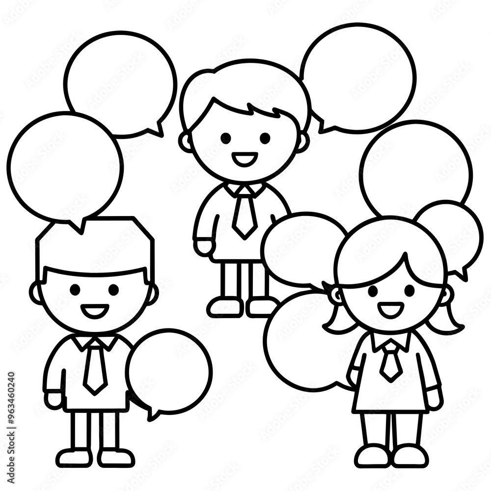 Social Community Message people human vector illustration art Social Community Message people human vector illustration art