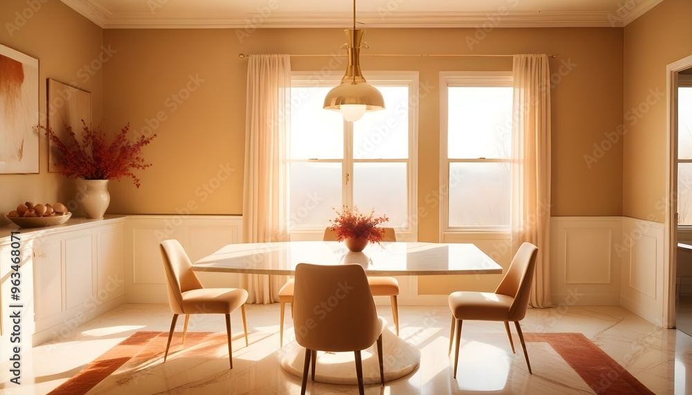 Fototapeta premium Photo interior modern design room 3d illustration