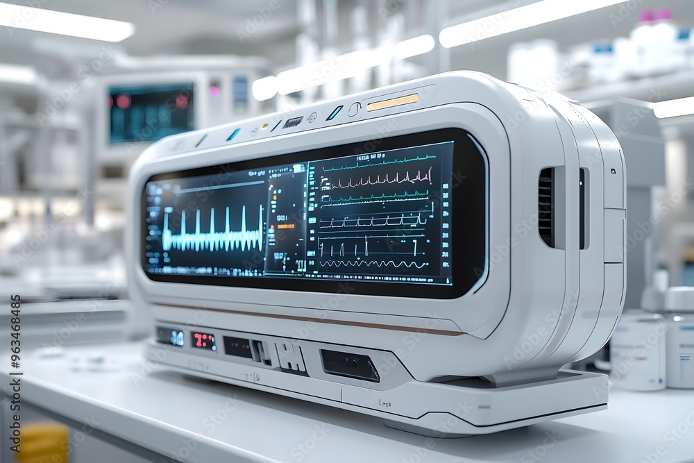 Cutting-Edge Medical Diagnostic Device with Sleek Design and Advanced Sensors Cutting-Edge Medical Diagnostic Device with Sleek Design and Advanced Sensors