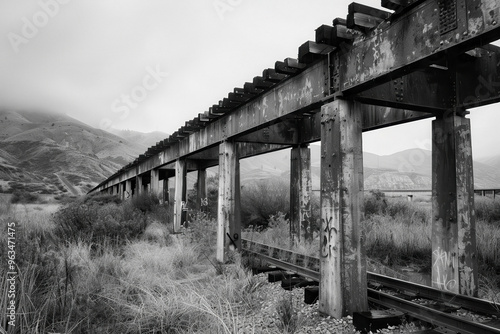 Vibrant Train Trestle - Det...