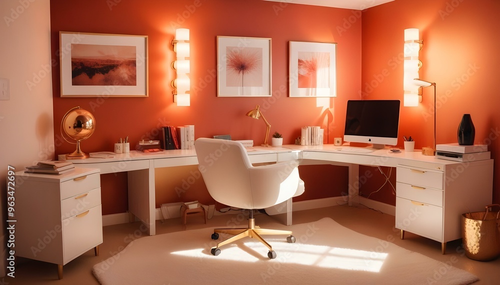 Photo interior modern design room 3d illustration Photo interior modern design room 3d illustration