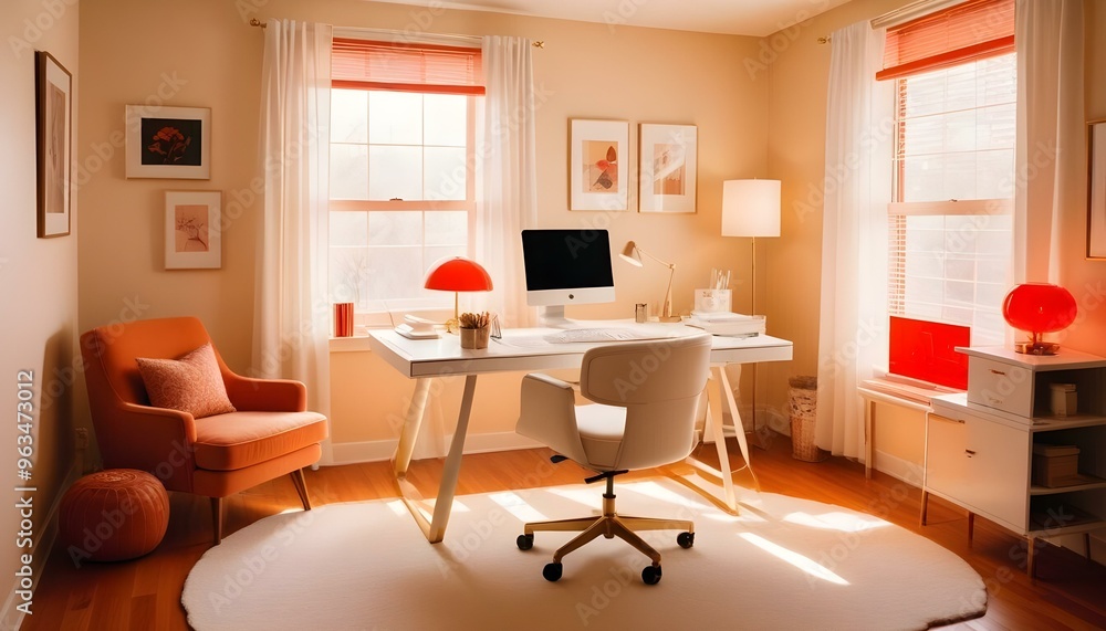 Fototapeta premium Photo interior modern design room 3d illustration