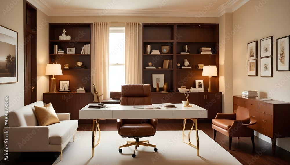 Fototapeta premium Photo interior modern design room 3d illustration