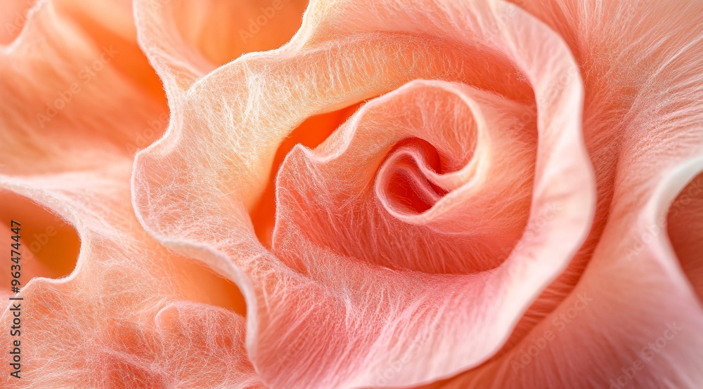 Abstract Peach Rose Flower Petal Macro Closeup Texture Background Abstract Peach Rose Flower Petal Macro Closeup Texture Background