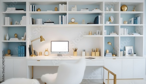 Photo interior modern design room 3d illustration