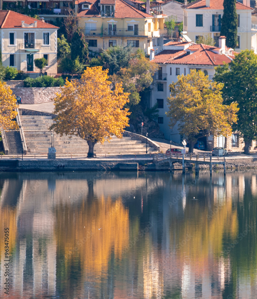 Obraz premium Autumn mood in Kastoria Greece 