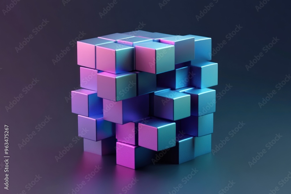 Abstract Cube Structure in a Digital Space Abstract Cube Structure in a Digital Space