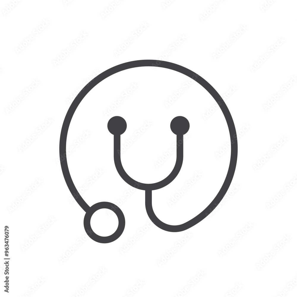 Medical stethoscope icon in flat style. Doctor instrument vector illustration on isolated background. Medicine and healthcare sign business concept. Medical stethoscope icon in flat style. Doctor instrument vector illustration on isolated background. Medicine and healthcare sign business concept.