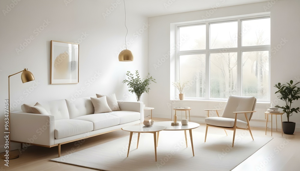 Photo interior modern design room 3d illustration Photo interior modern design room 3d illustration