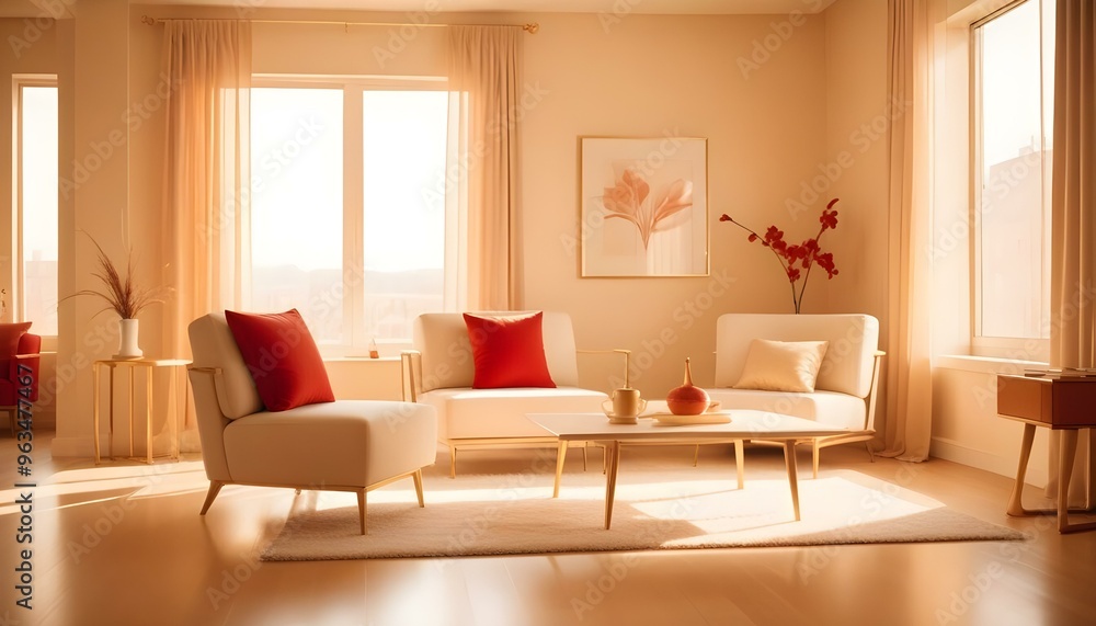 Photo interior modern design room 3d illustration Photo interior modern design room 3d illustration
