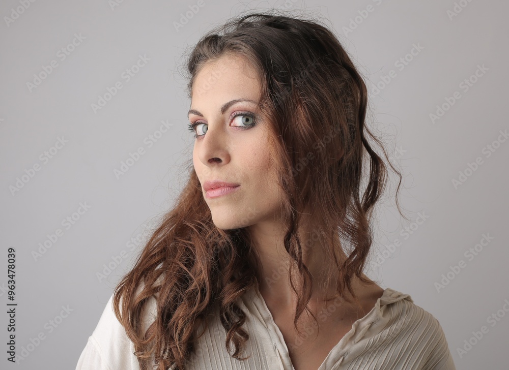 portrait of a woman, studio shot portrait of a woman, studio shot