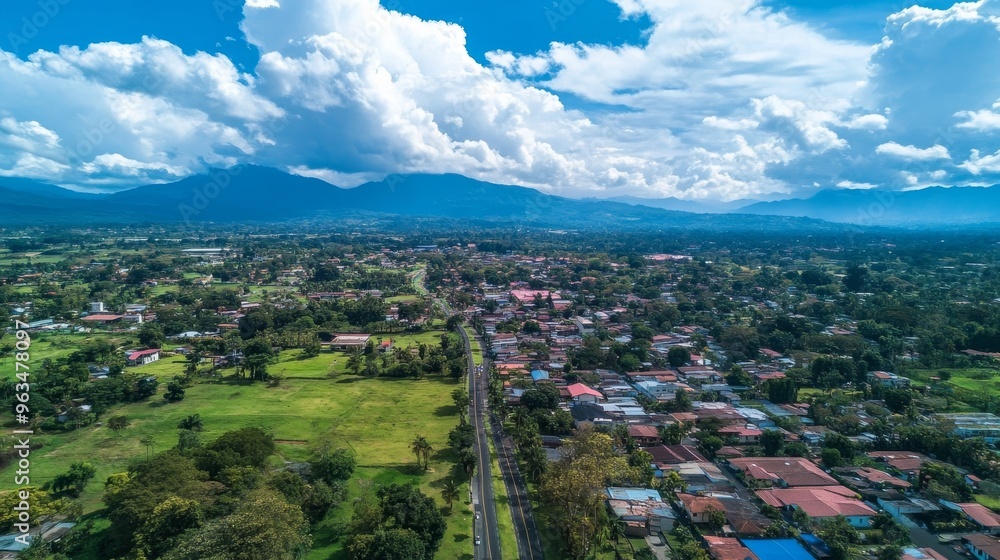 Obraz premium Aerial Cartago, Costa Rica