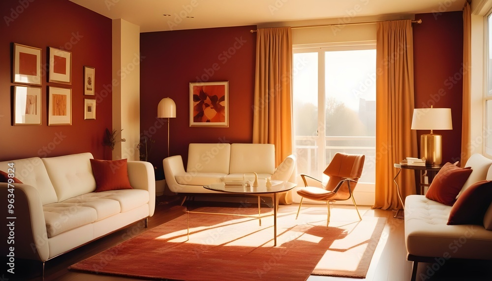 Photo interior modern design room 3d illustration Photo interior modern design room 3d illustration