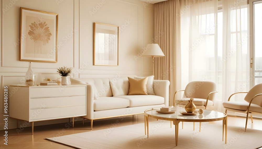 Photo interior modern design room 3d illustration