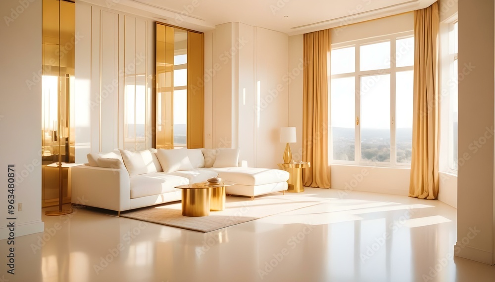 Photo interior modern design room 3d illustration Photo interior modern design room 3d illustration