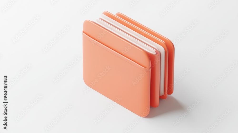A set of stacked notebooks in a soft orange hue, designed for note-taking and organization. A set of stacked notebooks in a soft orange hue, designed for note-taking and organization.