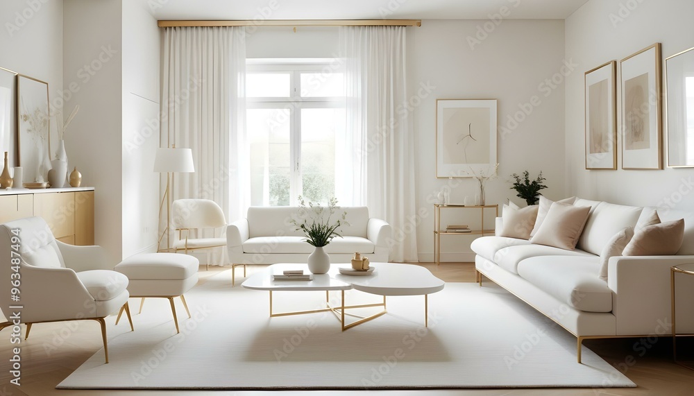 Photo interior modern design room 3d illustration Photo interior modern design room 3d illustration