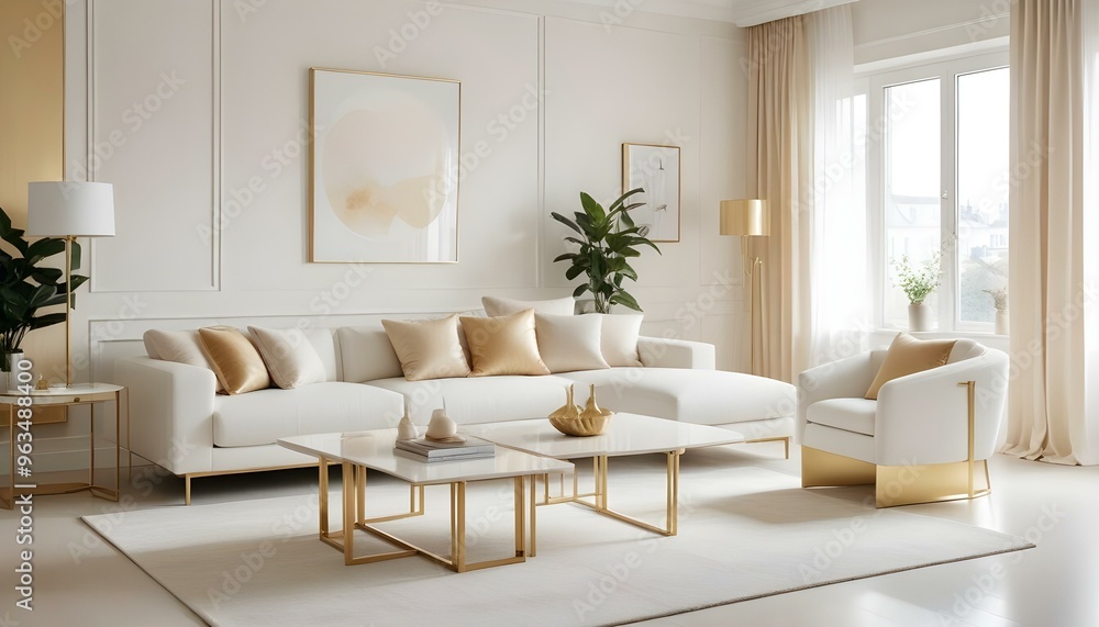 Photo interior modern design room 3d illustration Photo interior modern design room 3d illustration