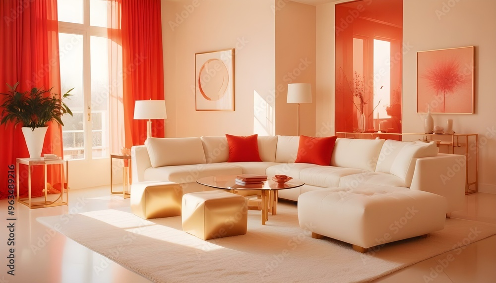 Photo interior modern design room 3d illustration Photo interior modern design room 3d illustration