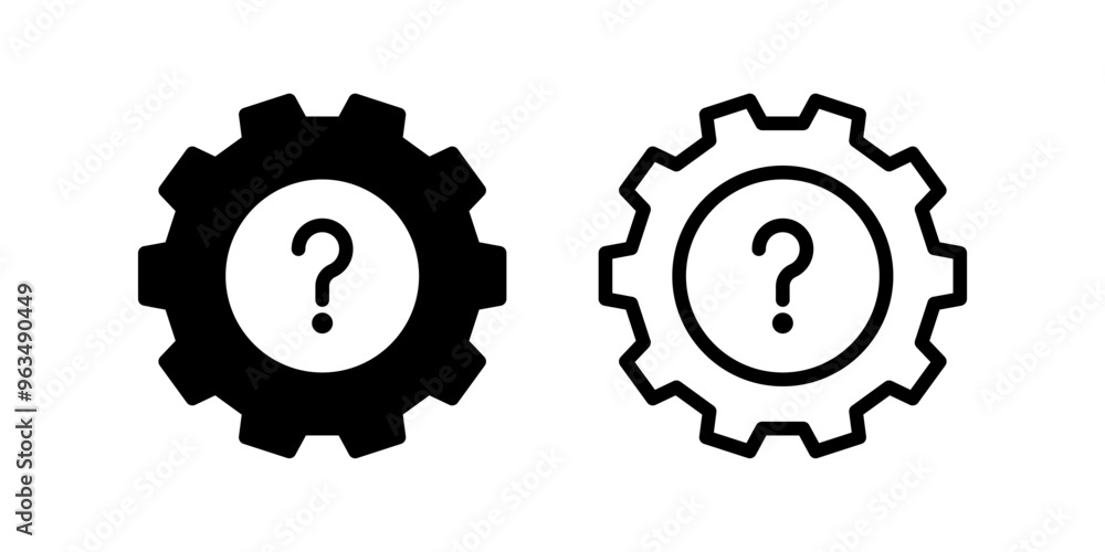 Settings icon set. flat illustration of vector icon on white background Settings icon set. flat illustration of vector icon on white background