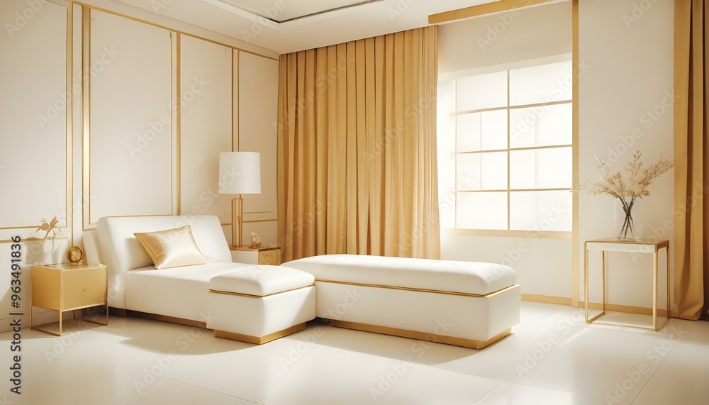 Photo interior modern design room 3d illustration Photo interior modern design room 3d illustration