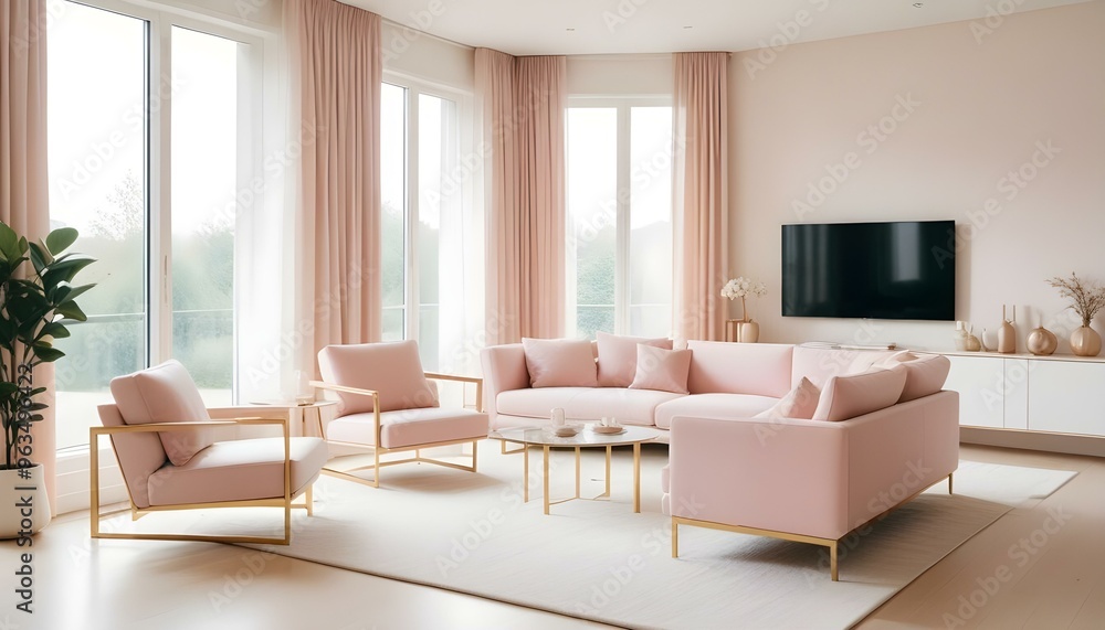 Photo interior modern design room 3d illustration Photo interior modern design room 3d illustration