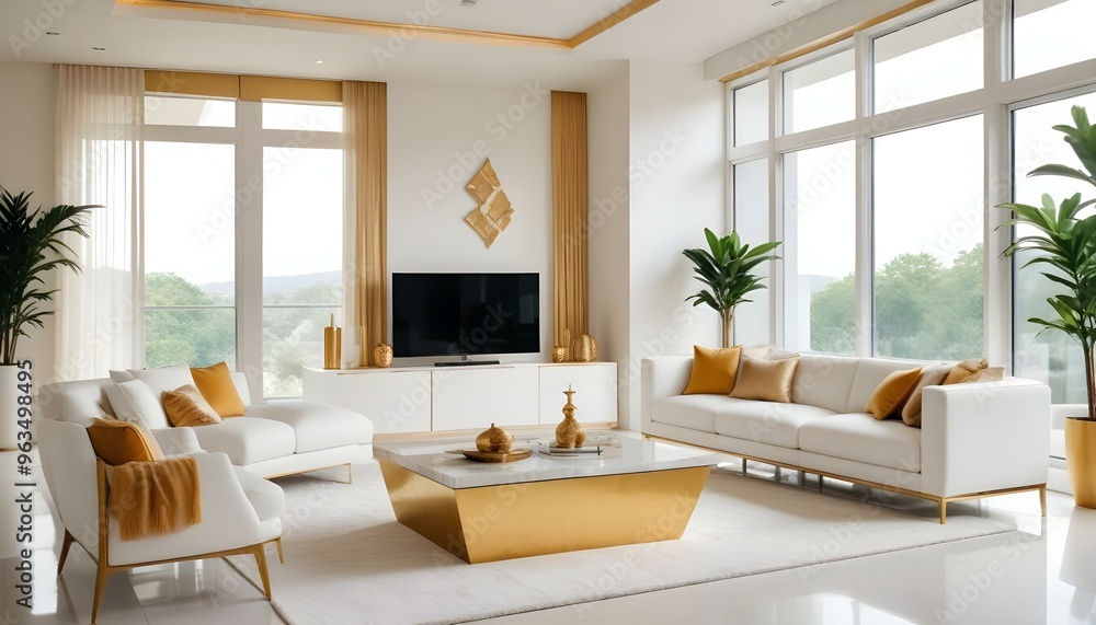 Photo interior modern design room 3d illustration Photo interior modern design room 3d illustration