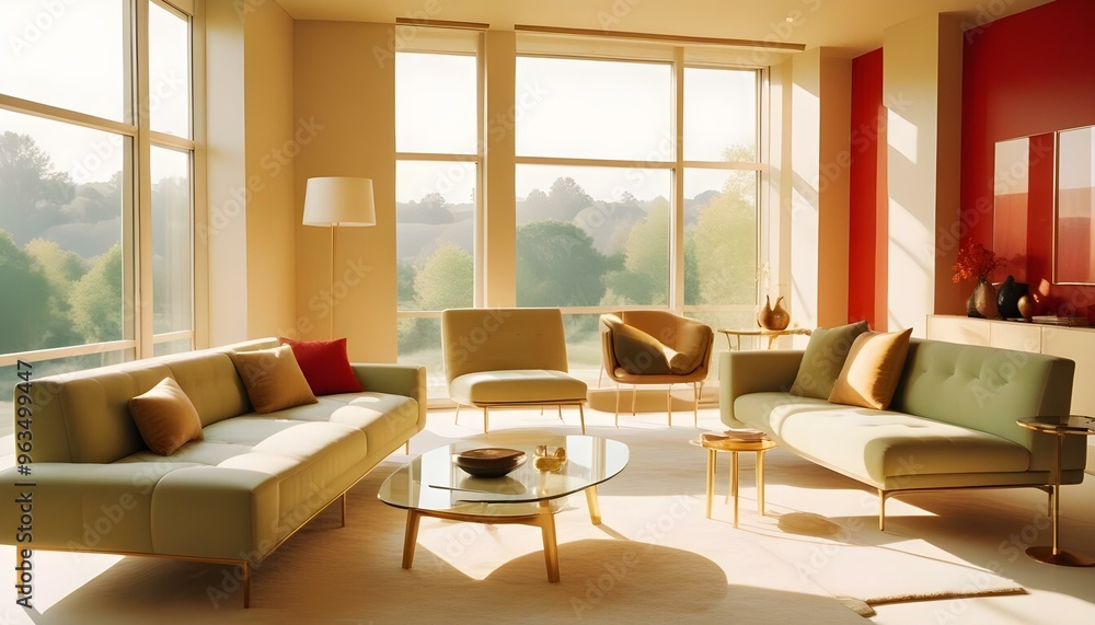Photo interior modern design room 3d illustration Photo interior modern design room 3d illustration