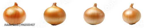 Wallpaper Mural Set, collection of A yellow onion bulb isolated on transparent background. Torontodigital.ca