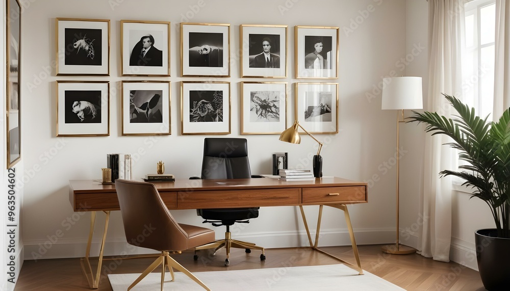 Photo interior modern design room 3d illustration Photo interior modern design room 3d illustration