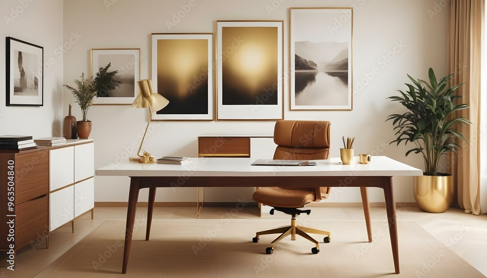 Photo interior modern design room 3d illustration Photo interior modern design room 3d illustration