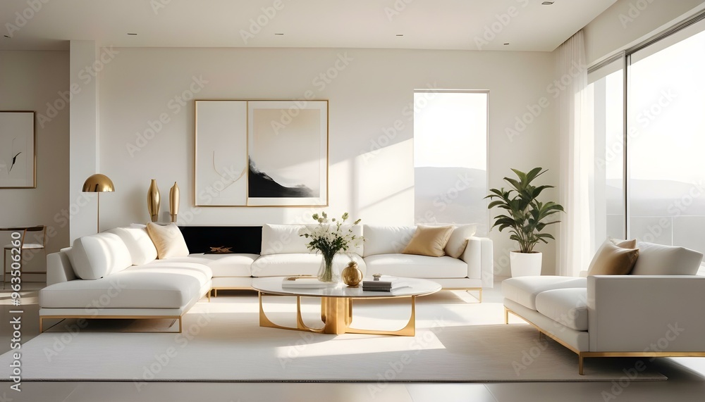 Photo interior modern design room 3d illustration Photo interior modern design room 3d illustration