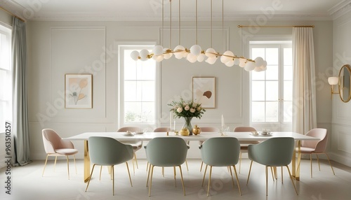 Photo interior modern design room 3d illustration